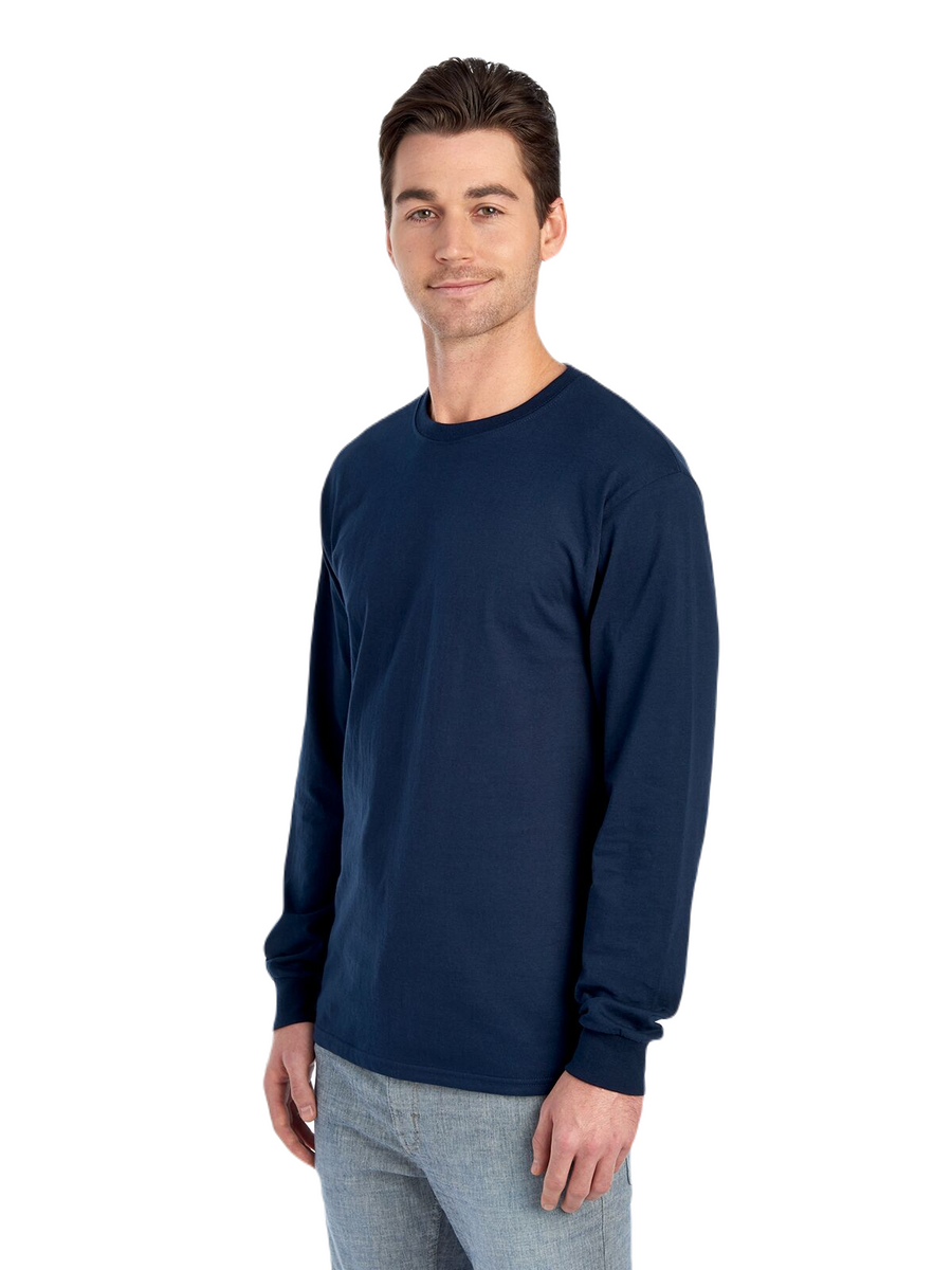 Unisex HD Cotton™ Long-Sleeve T-Shirt - J Navy