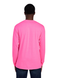 Unisex HD Cotton™ Long-Sleeve T-Shirt - Neon Pink