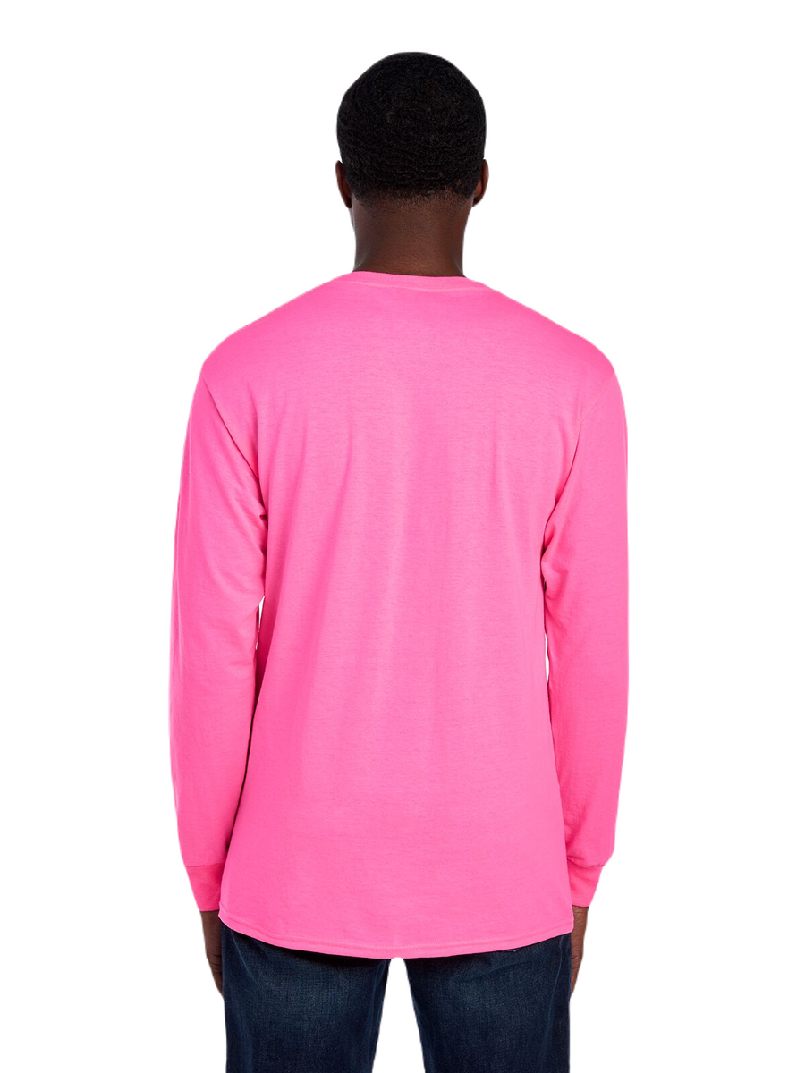 Unisex HD Cotton™ Long-Sleeve T-Shirt - Neon Pink