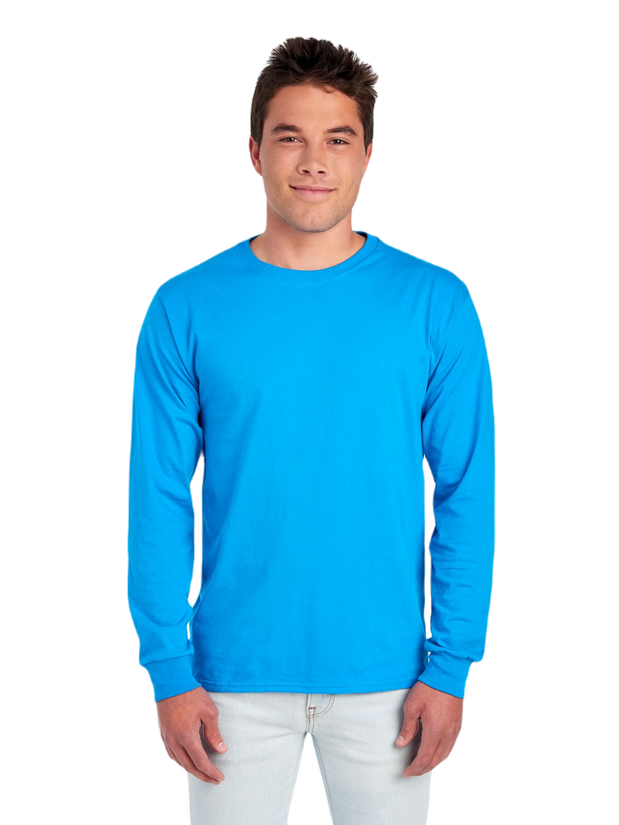 Unisex HD Cotton™ Long-Sleeve T-Shirt - Pacific Blue
