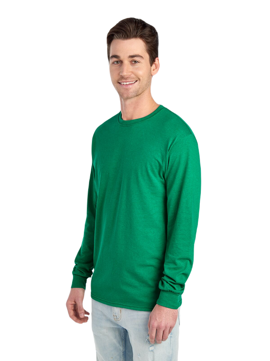 Unisex HD Cotton™ Long-Sleeve T-Shirt - Retro Heather Green