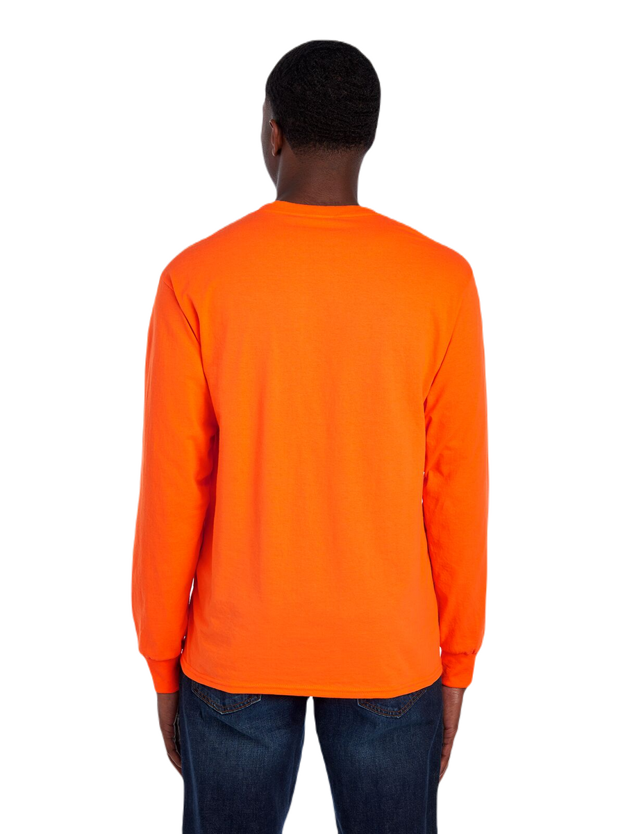 Unisex HD Cotton™ Long-Sleeve T-Shirt - Safety Orange