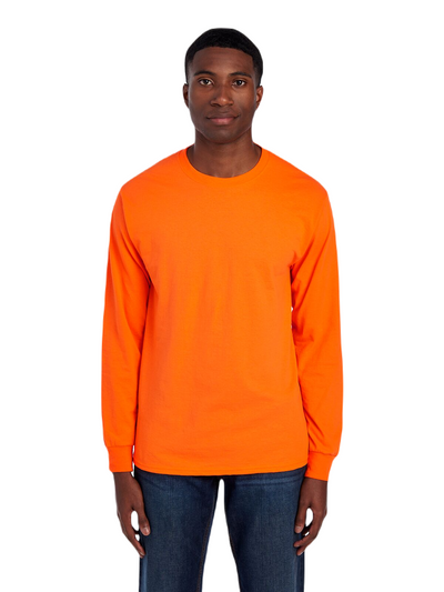 Unisex HD Cotton™ Long-Sleeve T-Shirt - Safety Orange