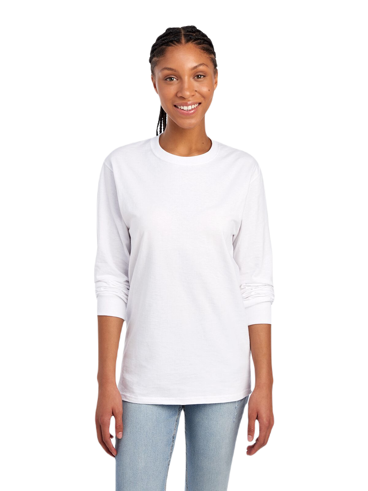 Unisex HD Cotton™ Long-Sleeve T-Shirt - White