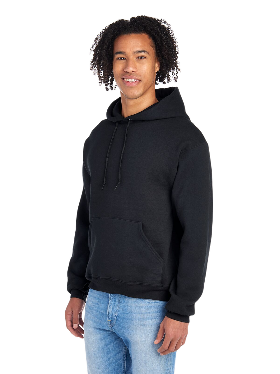 Unisex Supercotton™ Pullover Hoodie - Black