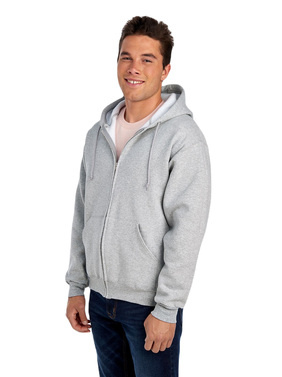Unisex Supercotton™ Full-Zip Hoodie - Athletic Heather