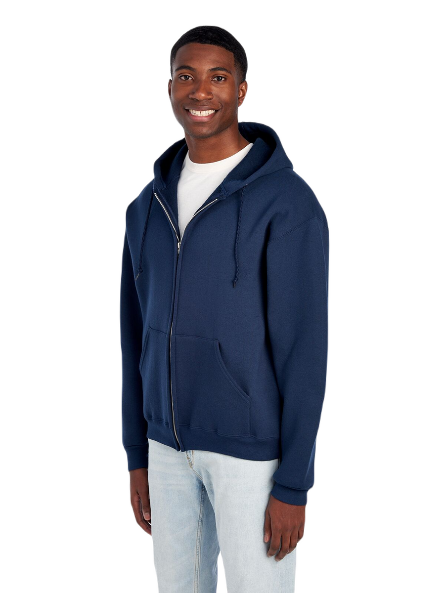 Unisex Supercotton™ Full-Zip Hoodie - J Navy
