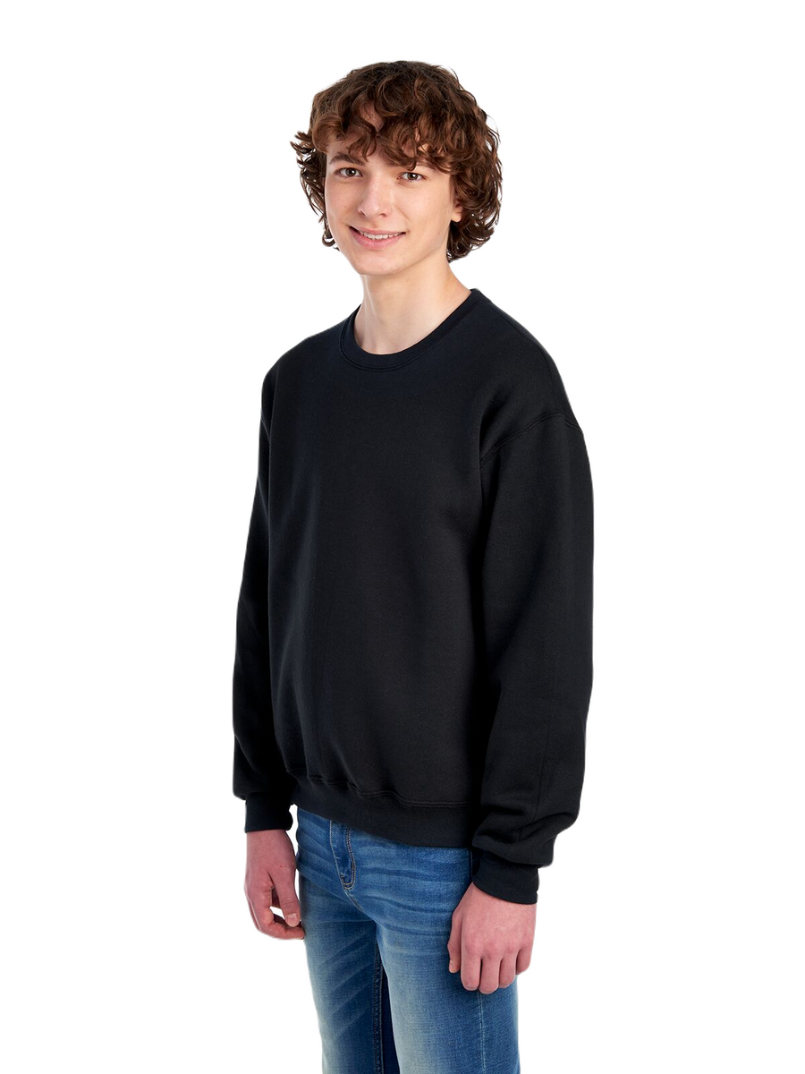 Unisex Supercotton™ Fleece Crew - Black