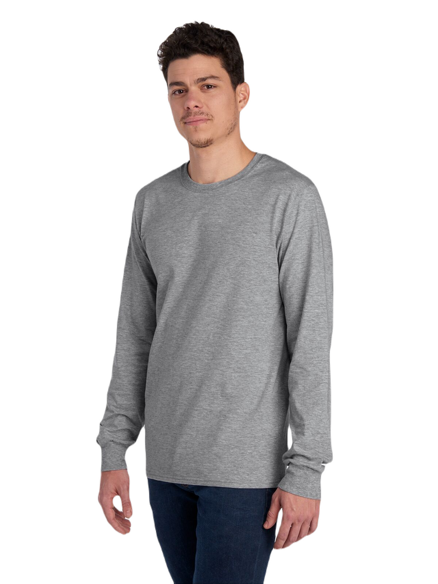 Unisex ICONIC™ Long Sleeve T-Shirt - Athletic Heather