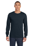 Unisex ICONIC™ Long Sleeve T-Shirt - Black Ink Heather