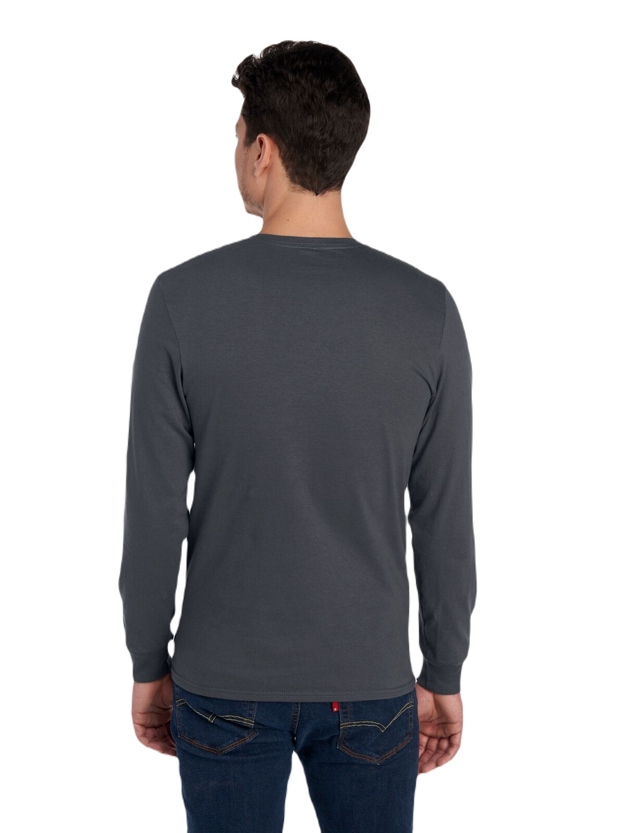 Unisex ICONIC™ Long Sleeve T-Shirt - Charcoal Gray