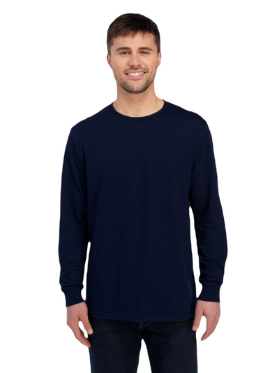 Unisex ICONIC™ Long Sleeve T-Shirt - J Navy