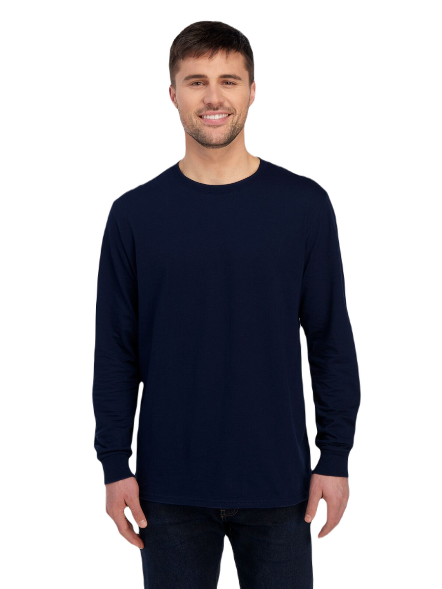 Unisex ICONIC™ Long Sleeve T-Shirt - J Navy