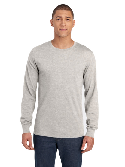 Unisex ICONIC™ Long Sleeve T-Shirt - Oatmeal Heather