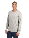 Unisex ICONIC™ Long Sleeve T-Shirt - Oatmeal Heather