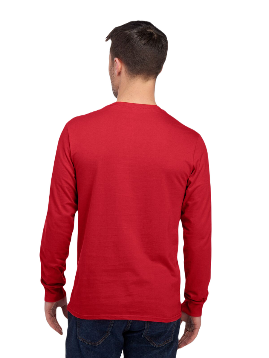 Unisex ICONIC™ Long Sleeve T-Shirt - True Red