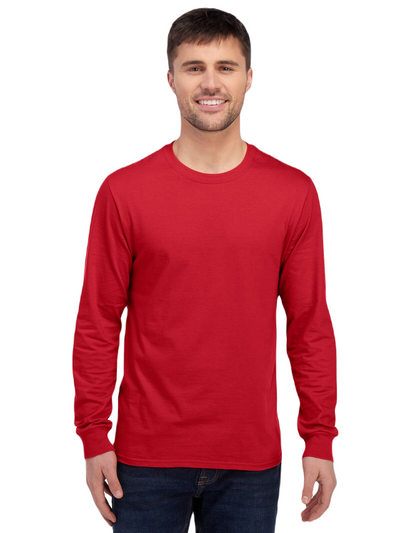 Unisex ICONIC™ Long Sleeve T-Shirt - True Red
