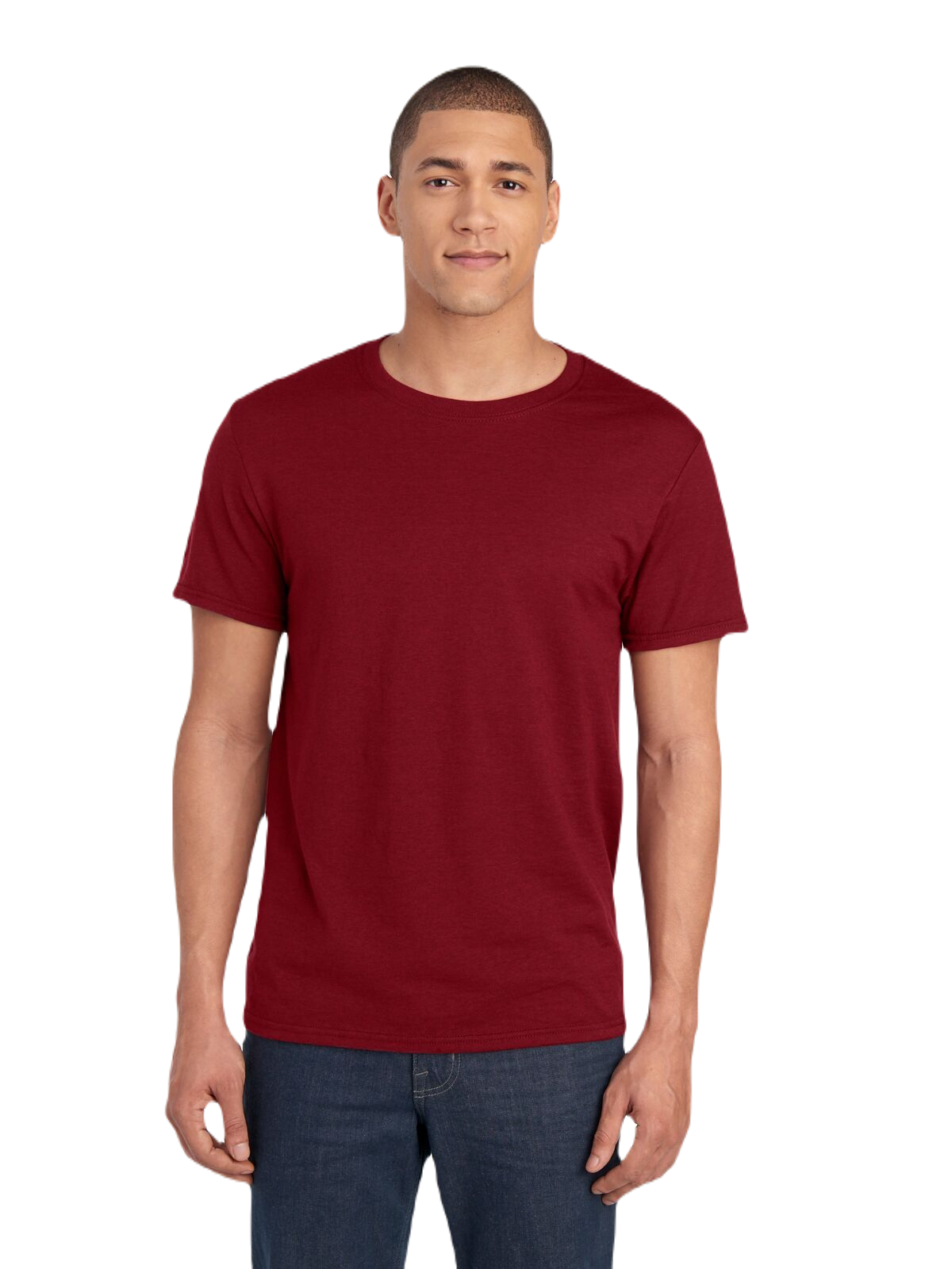 Unisex ICONIC™ T-Shirt - Peppered Red Heather