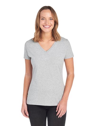 Women's HD Cotton™ V-Neck T-Shirt - Athletic Heather