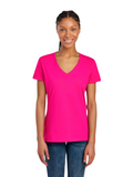Women's HD Cotton™ V-Neck T-Shirt - Cyber Pink