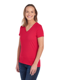 Women's HD Cotton™ V-Neck T-Shirt - True Red