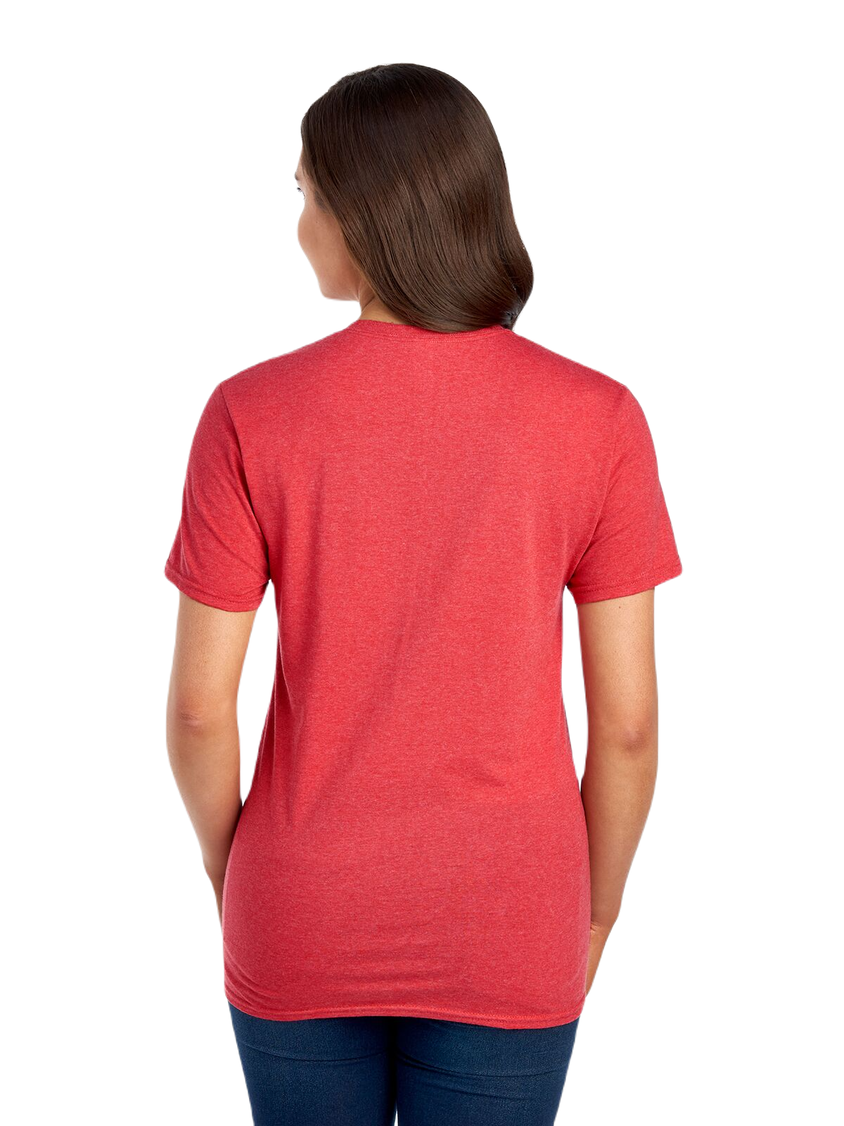 Unisex Sofspun® Jersey Crew T-Shirt - Brick Heather
