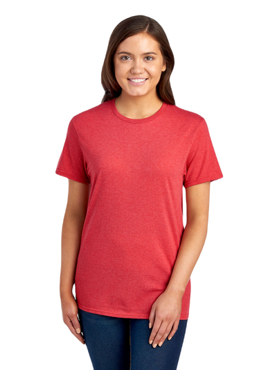 Unisex Sofspun® Jersey Crew T-Shirt - Brick Heather