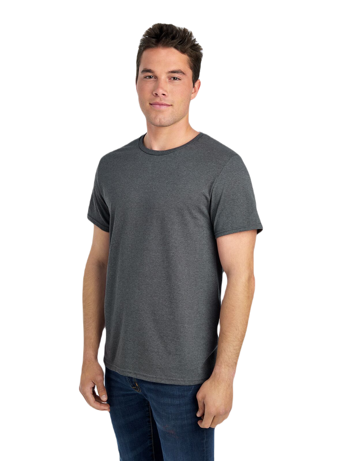 Unisex Sofspun® Jersey Crew T-Shirt - Charcoal Heather