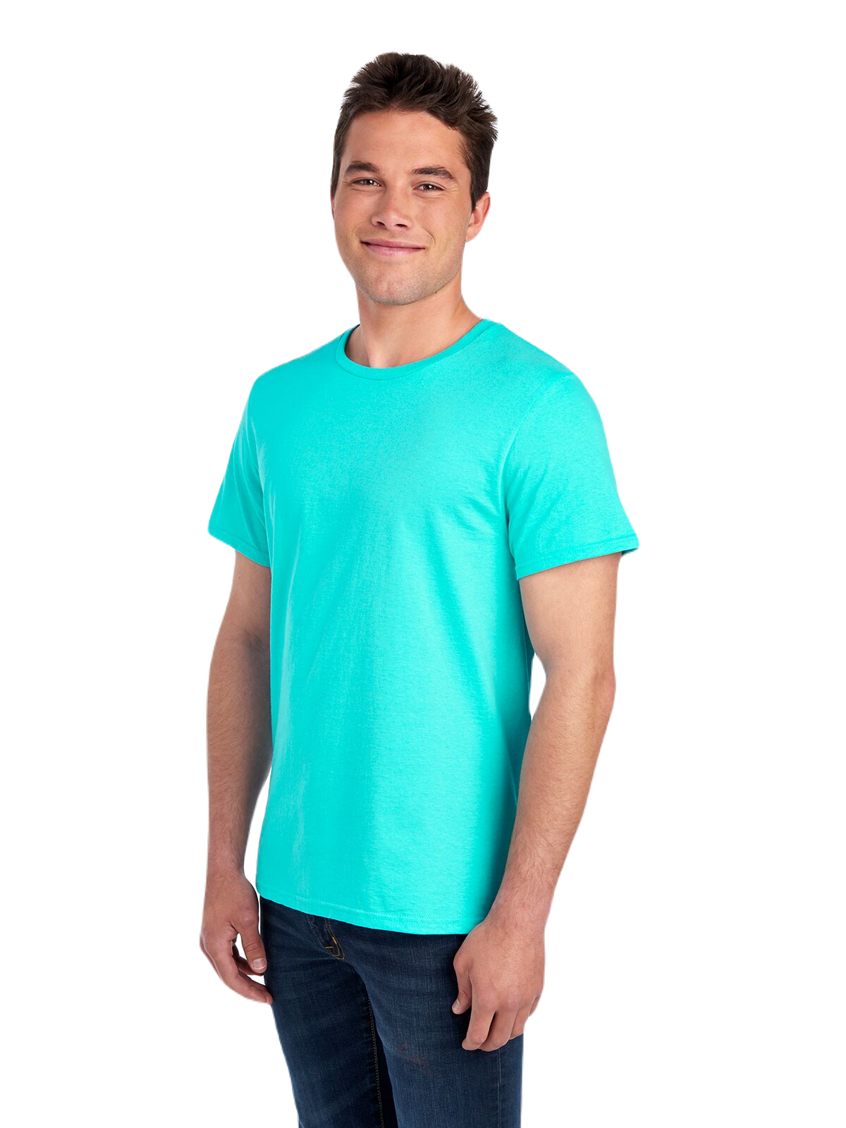 Unisex Sofspun® Jersey Crew T-Shirt - Scuba Blue