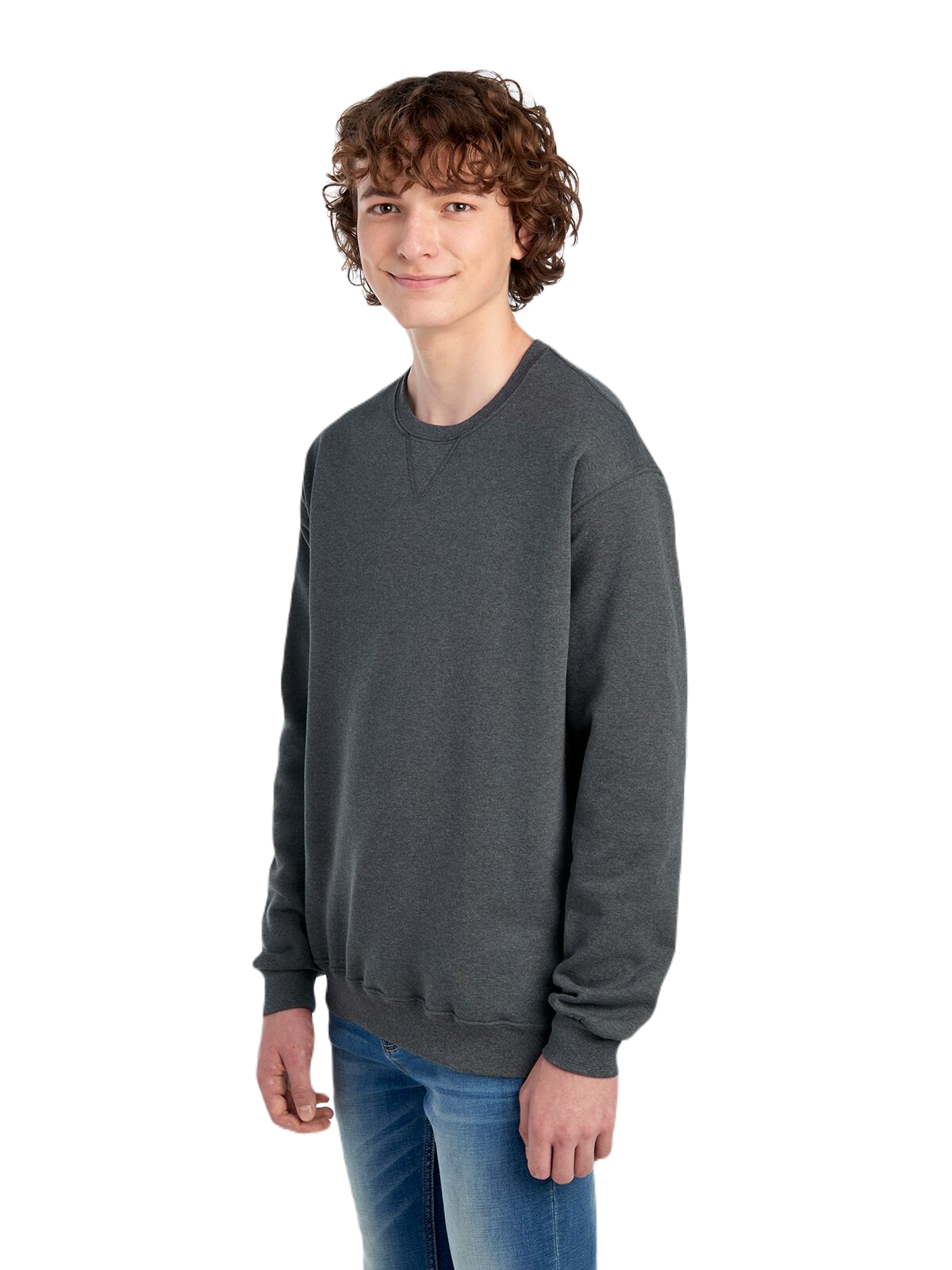 Unisex SofSpun® Crewneck Sweatshirt - Charcoal Heather