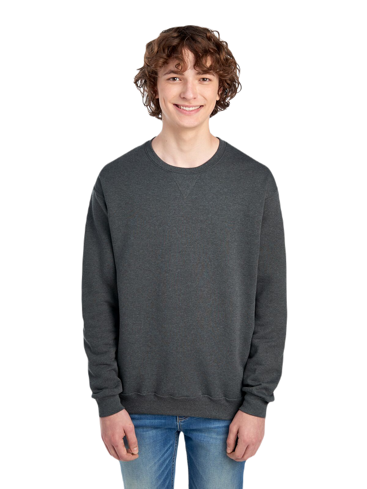 Unisex SofSpun® Crewneck Sweatshirt - Charcoal Heather