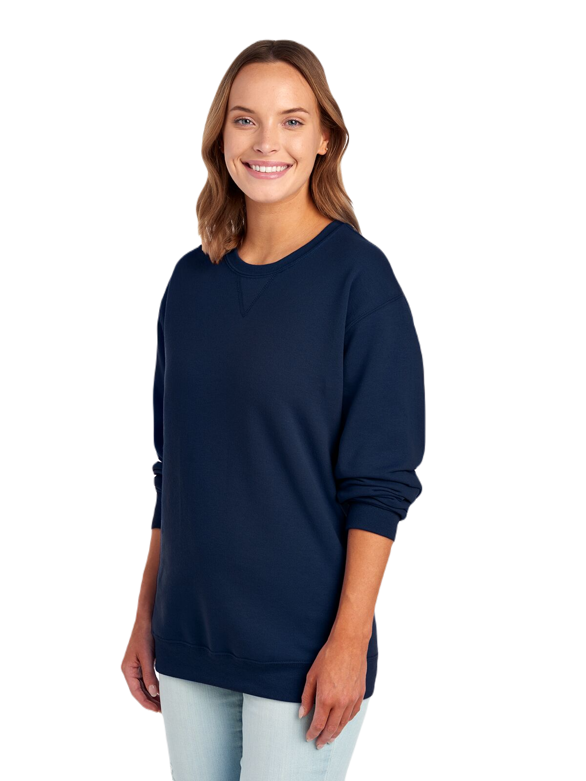 Unisex SofSpun® Crewneck Sweatshirt - J Navy