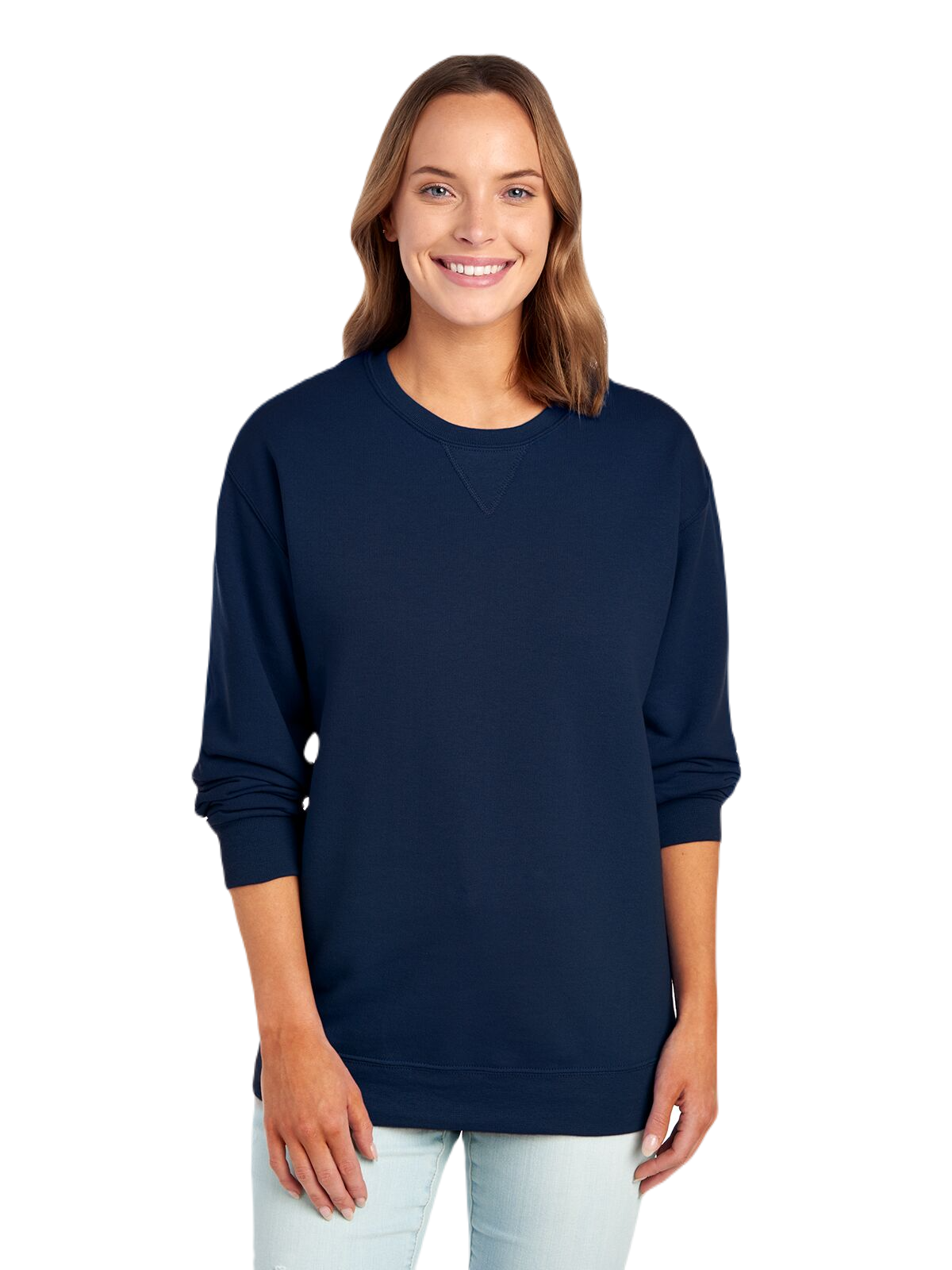 Unisex SofSpun® Crewneck Sweatshirt - J Navy