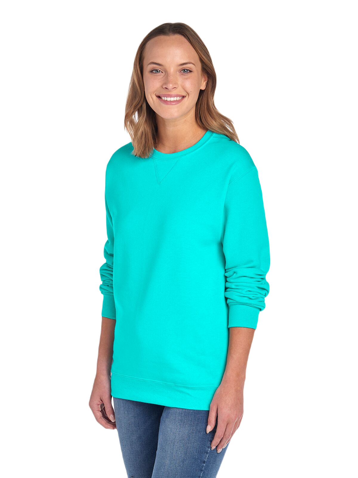 Unisex SofSpun® Crewneck Sweatshirt - Scuba Blue