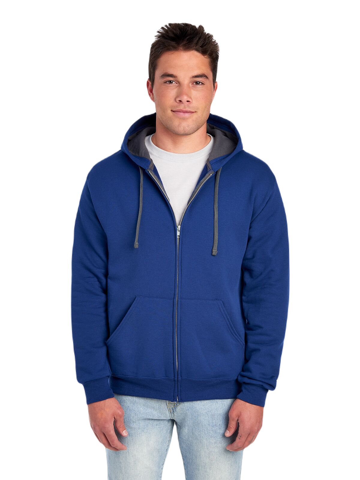Unisex SofSpun® Full-Zip Hoodie - Admiral Blue