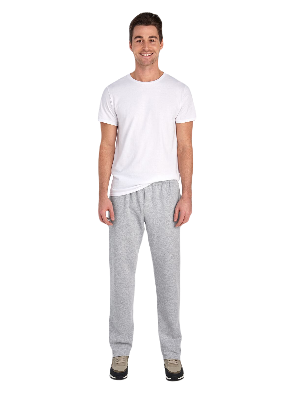 Unisex SofSpun® Open-Bottom Pocket Sweatpants - Athletic Heather