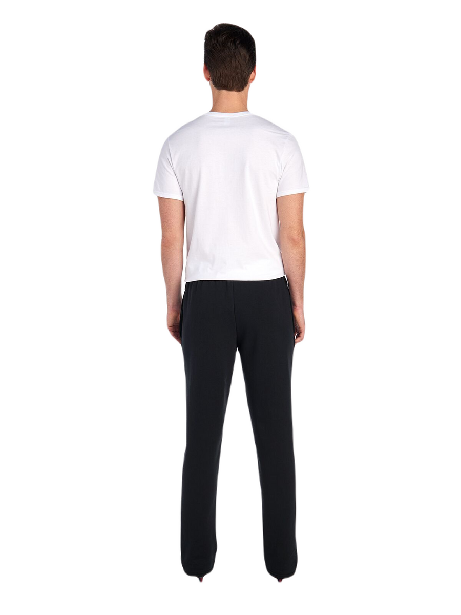 Unisex SofSpun® Open-Bottom Pocket Sweatpants - Black