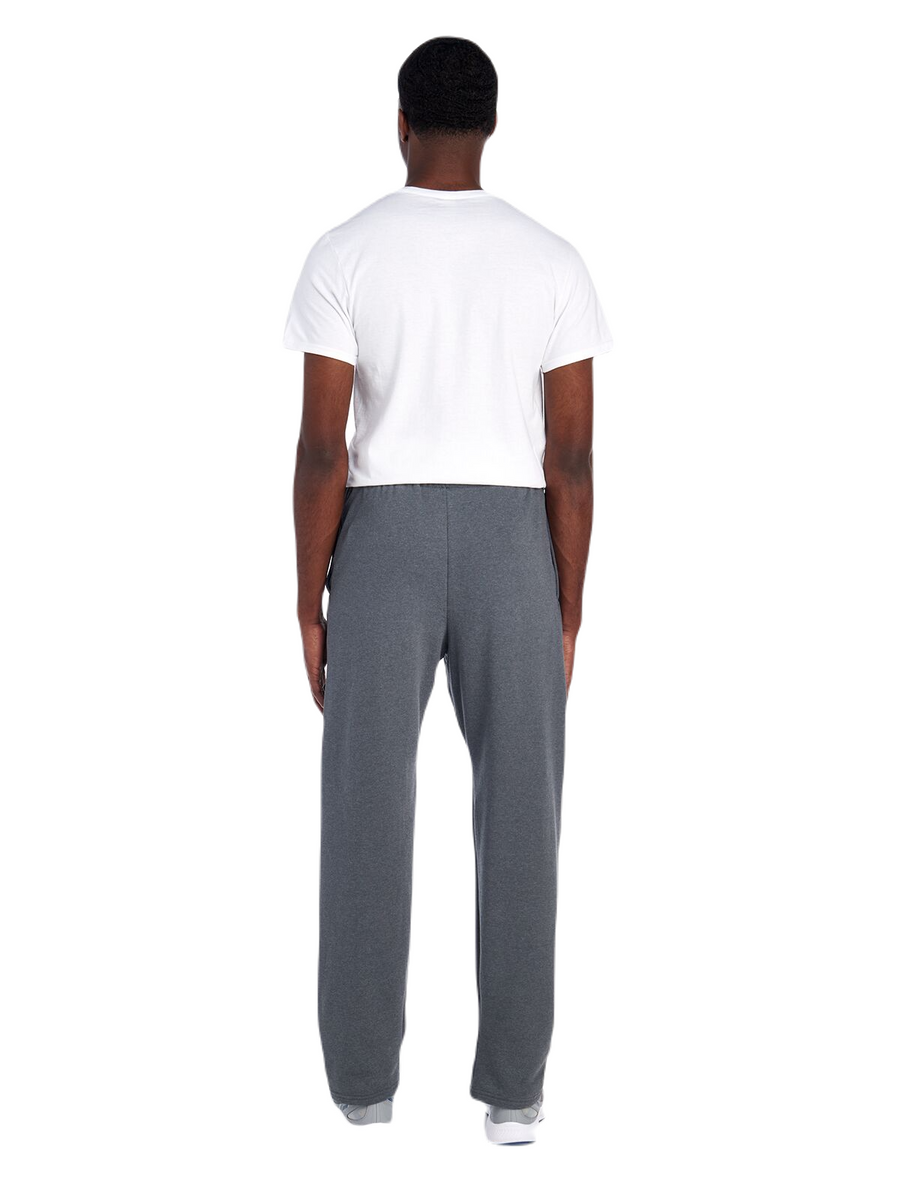 Unisex SofSpun® Open-Bottom Pocket Sweatpants - Charcoal Heather