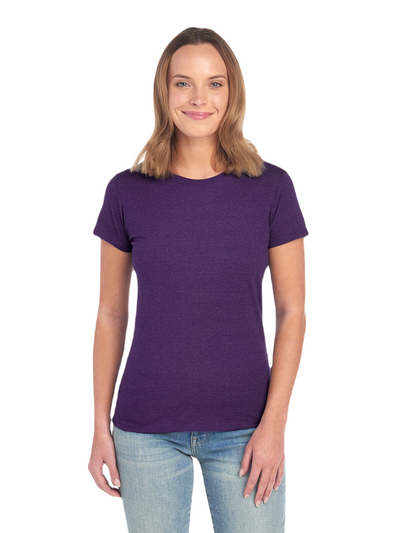 Women's Sofspun® Jersey Junior Crew T-Shirt - Heather Grape