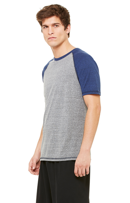 Triblend T-Shirt - Gray Heather / Navy Heather Triblend