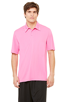 Performance 3 Button Sport Shirt - Sport Charity Pink