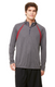 All Sport M3026 - Quarter-Zip Lightweight Raglan Pullover - Dark Gray Heather / Sport Mr