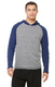 All Sport M3101 - Triblend Jersey Hooded Pullover - Gray Heather / Navy Heather Triblend