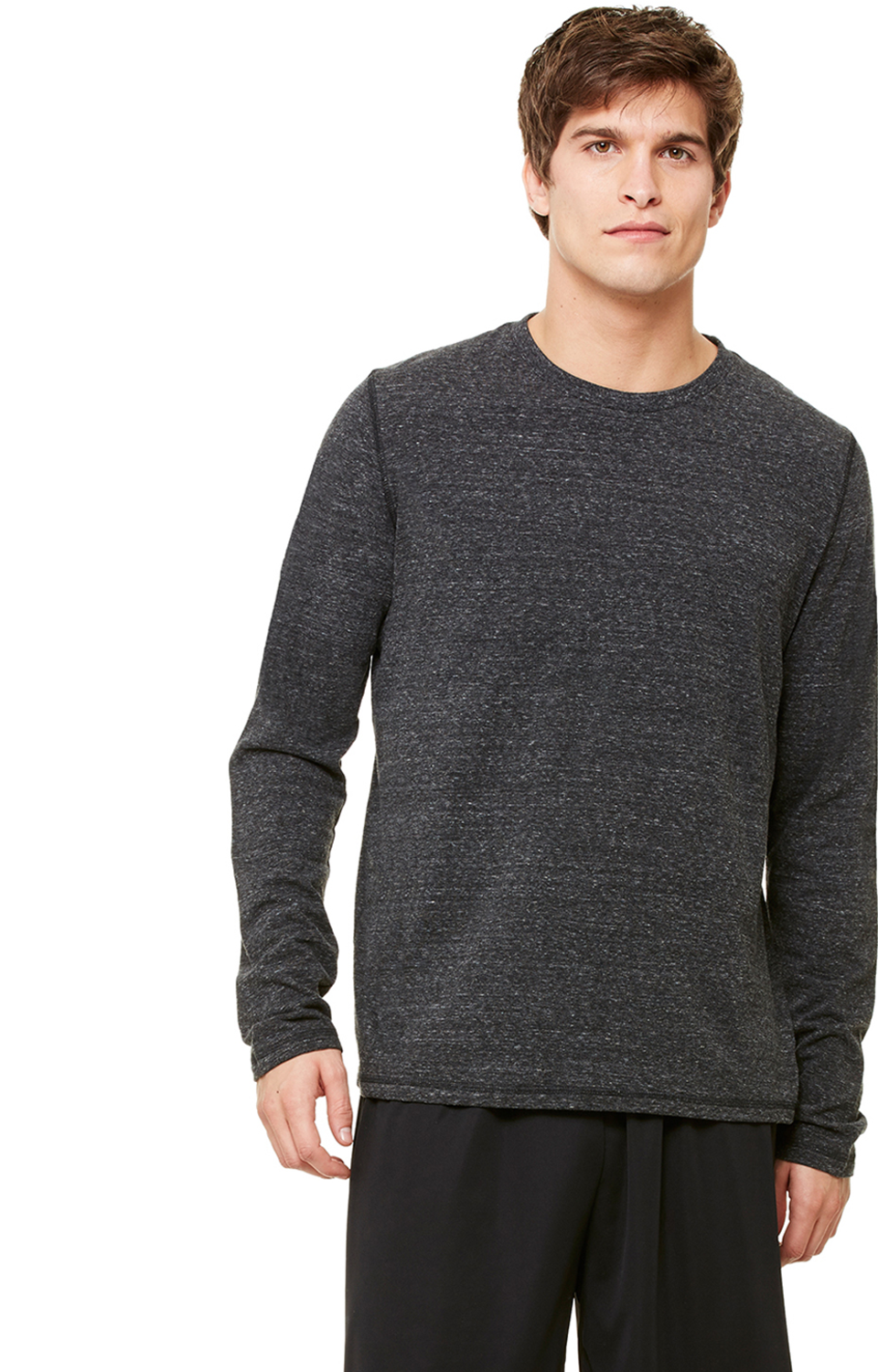 Long Sleeve Triblend T-Shirt - Charcoal Heather Triblend
