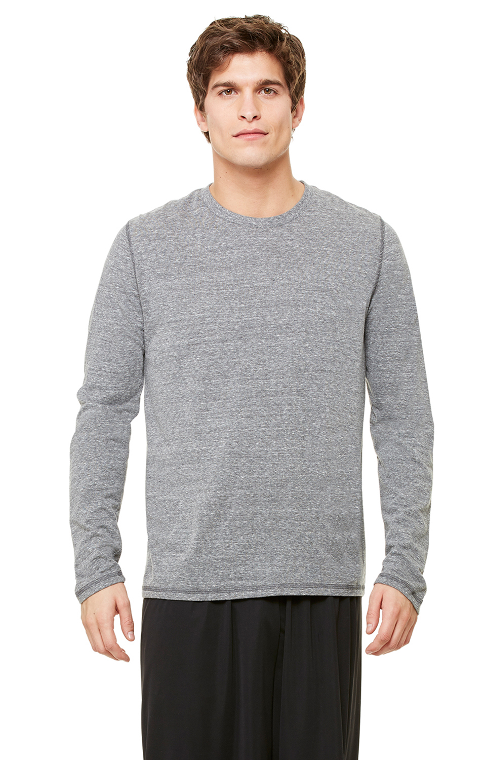 Long Sleeve Triblend T-Shirt - Gray Heather Triblend