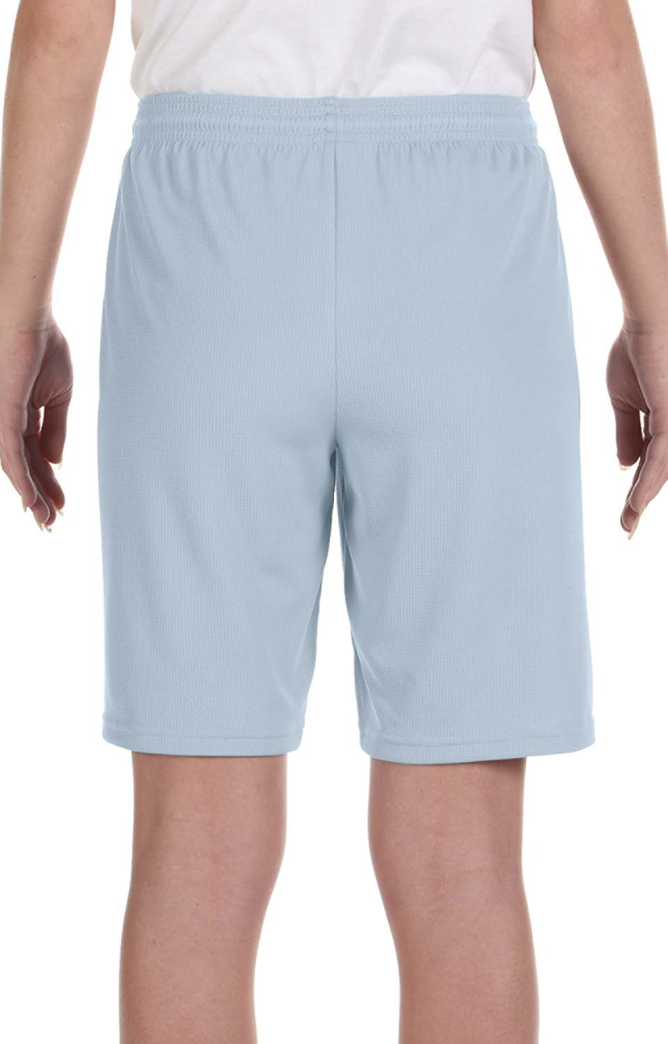 for Team 365 Youth Mesh 9" Short - Sport Light Blue