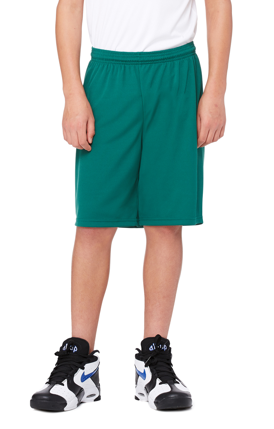 for Team 365 Youth Mesh 9" Short - Sport Forest
