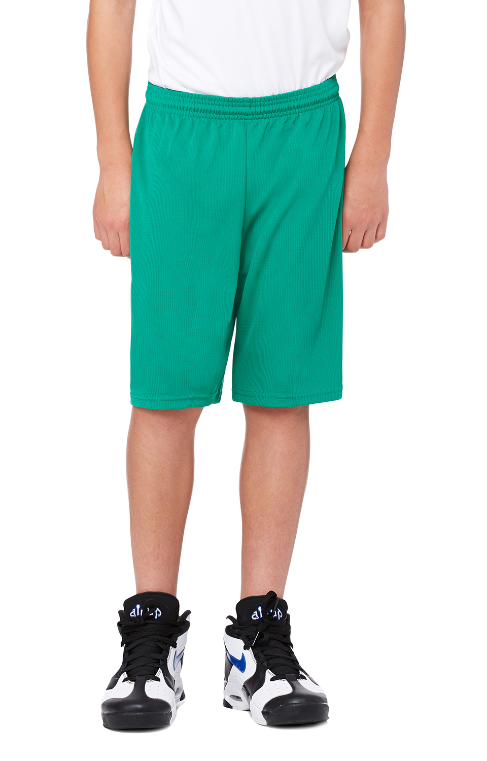 for Team 365 Youth Mesh 9" Short - Sport Kelly
