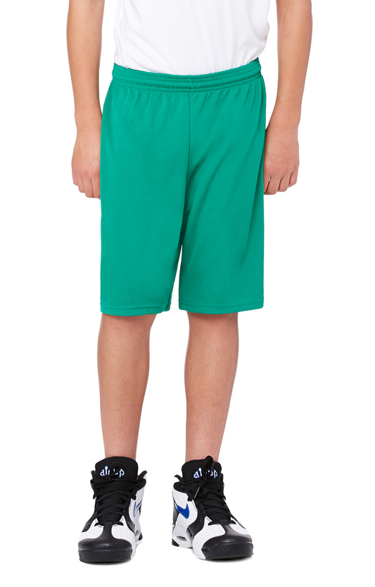 for Team 365 Youth Mesh 9" Short - Sport Kelly