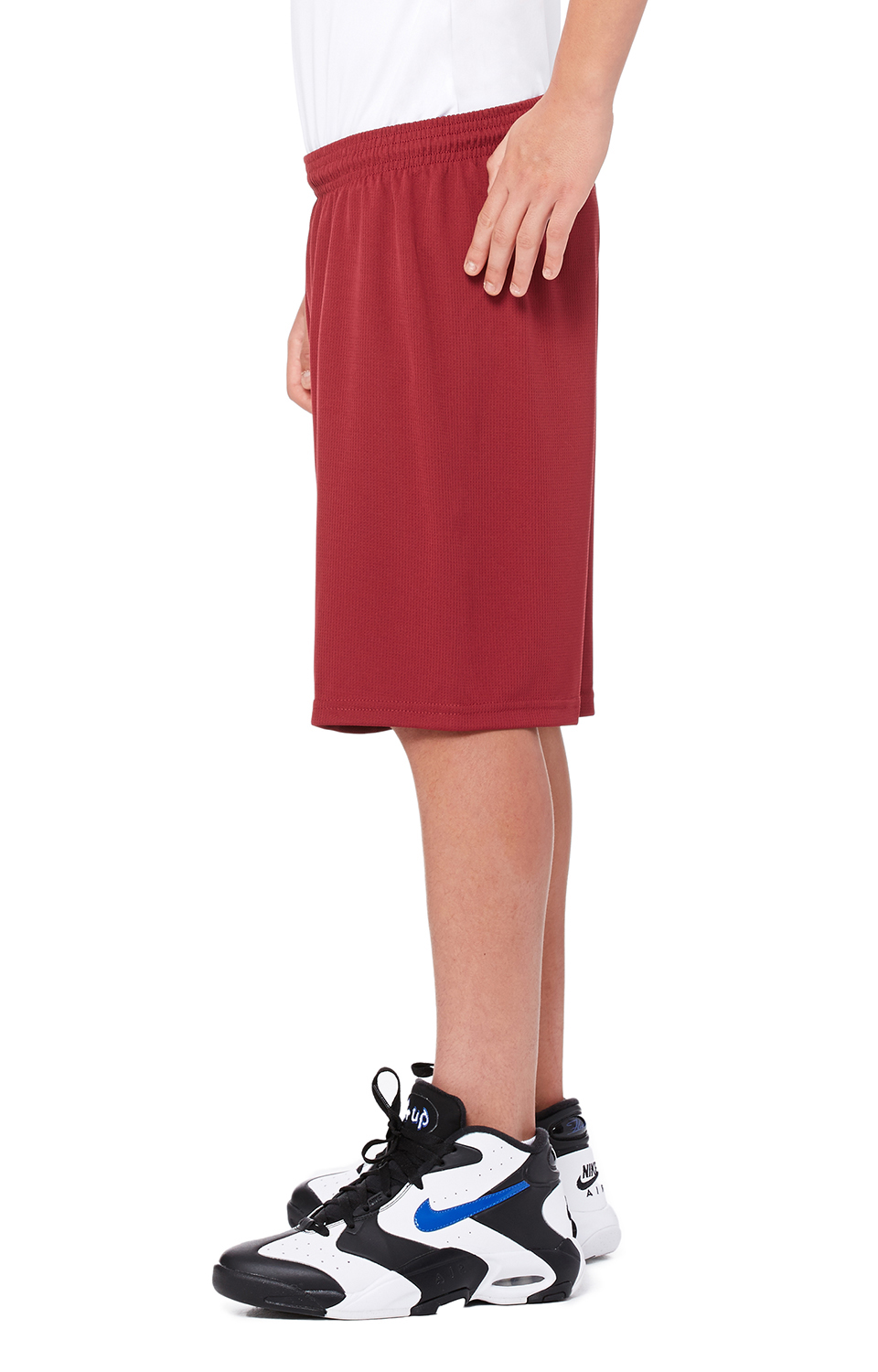 for Team 365 Youth Mesh 9" Short - Sport Maroon